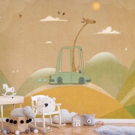 Fototapetti - Traveling Giraffe