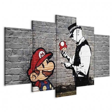 Taulu - Super Mario Mushroom Cop (Banksy)