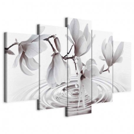 Taulu - Magnolias over Water (5 Parts) Wide Grey