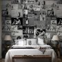 Tapetti - Banksy - grey collage