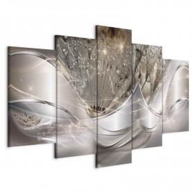 Taulu - Sparkling Dandelions (5 Parts) Beige Wide