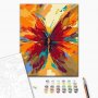 DIY kangas maalaus - Multicolored Butterfly