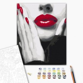 DIY kangas maalaus - Classy Woman