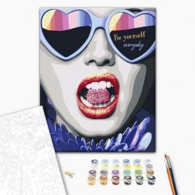 DIY kangas maalaus - Be Yourself Everyday