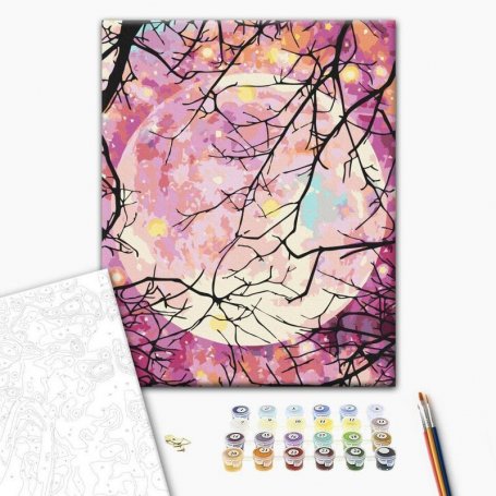 DIY kangas maalaus - Starry Night