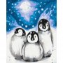 DIY kangas maalaus - Three Penguins