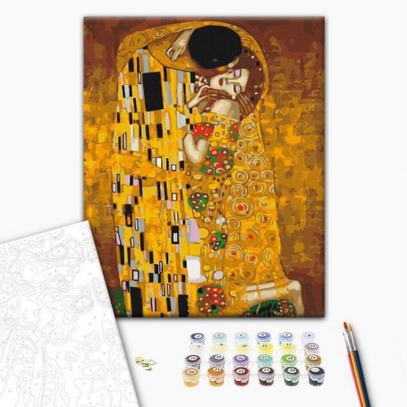 DIY kangas maalaus - Klimt: The Kiss