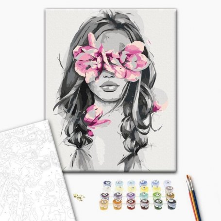 DIY kangas maalaus - Flowers On Eyes