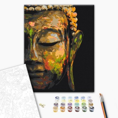 DIY kangas maalaus - Buddha in the Shade