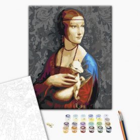 DIY kangas maalaus - Famous Portrait