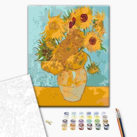 DIY kangas maalaus - Van Goghs Sunflowers