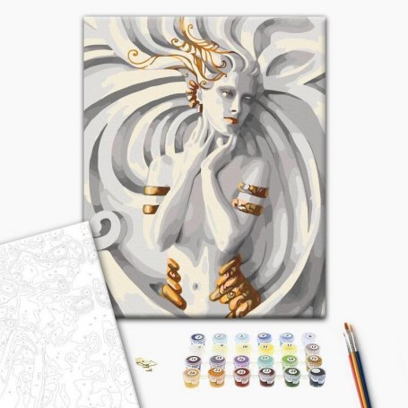 DIY kangas maalaus - Medusa