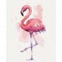 DIY kangas maalaus - Friendly Flamingo