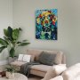 DIY kangas maalaus - Dog Portrait