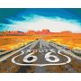 DIY kangas maalaus - Route 66