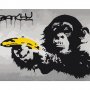DIY kangas maalaus - Monkey (Banksy Street Art Graffiti)