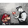 DIY kangas maalaus - Mario (Banksy)