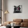 DIY kangas maalaus - Cat With Glasses