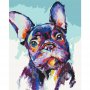 DIY kangas maalaus - Bulldog Portrait