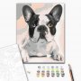 DIY kangas maalaus - French Bulldog