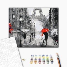 DIY kangas maalaus - From Paris With Love