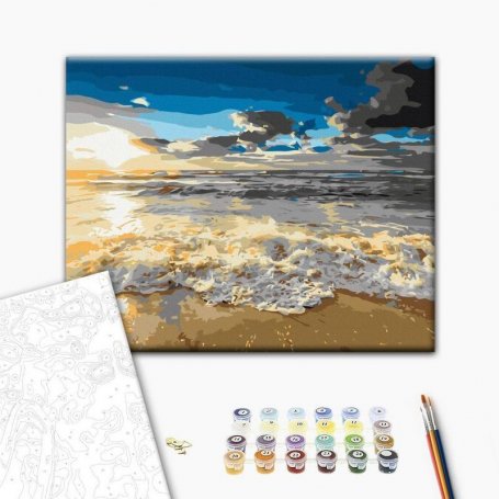 DIY kangas maalaus - Blinding Sun