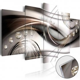 Akryylilasitaulu - Brown Glitter