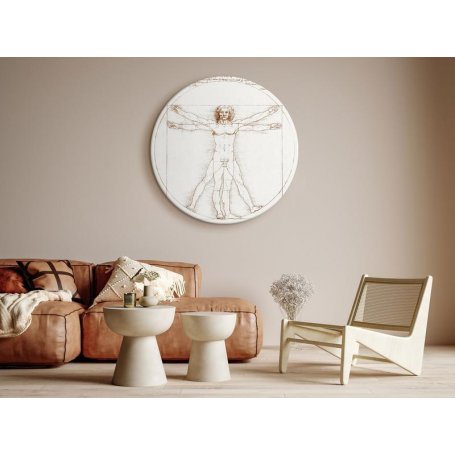 Pyöreä taulu - Leonardo Da Vinci – Vitruvian Man