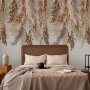Fototapetti - Minimalist boho landscape - dangling leaves in beige colours