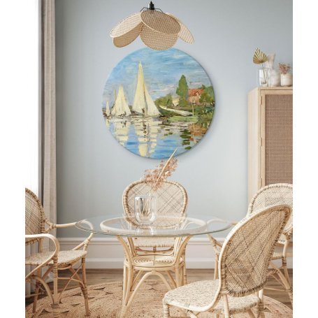 Pyöreä taulu - Claude Monet – Regattas at Argenteuil