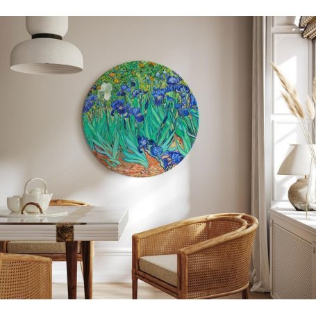 Pyöreä taulu - Vincent Van Gogh - Irises