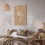 Taulu - White Flamingo (1 Part) Vertical