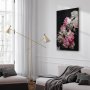 Taulu - Peony Charm (1-part) - Colorful Bouquet on Black Background