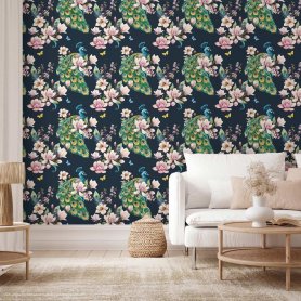 Tapetti - Magnolias and Peacocks