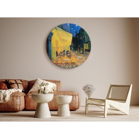 Pyöreä taulu - Vincent Van Gogh – Café Terrace at Night
