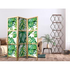 Japanilainen sermi - Monstera and Palm Leaves I