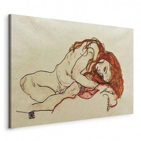 Taulu - Egon Schiele – Crouched Girl With Bowed Head