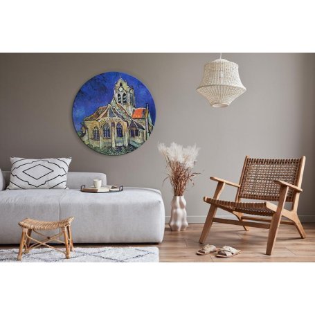 Pyöreä taulu - Vincent van Gogh – The Church at Auvers