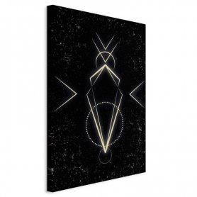 Taulu - Symmetry of Shapes (1-part) - Graphic Motif in Black Shade