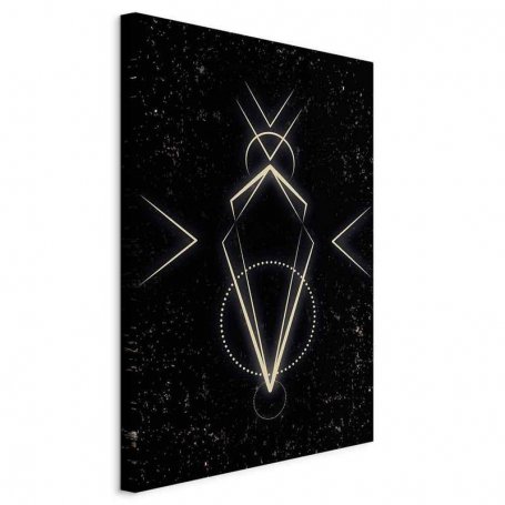 Taulu - Symmetry of Shapes (1-part) - Graphic Motif in Black Shade