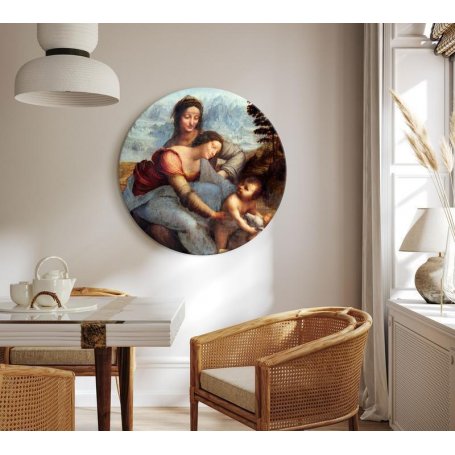 Pyöreä taulu - Leonardo da Vinci – The Virgin and Child with Saint Anne