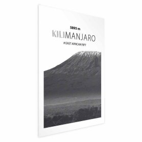 Juliste - The majestic Kilimanjaro mountain peak, crown of mountains, mountain landscape