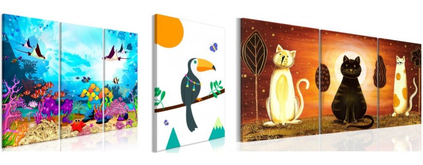 Kuvat ja maalaukset lapsille, ihmis- ja eläinaiheiset lasten Sisustustaulut, Canvas printtitaulut. Ilmainen toimitus ja maksa Klarna laskulla kun olet saanut tilauksesi.